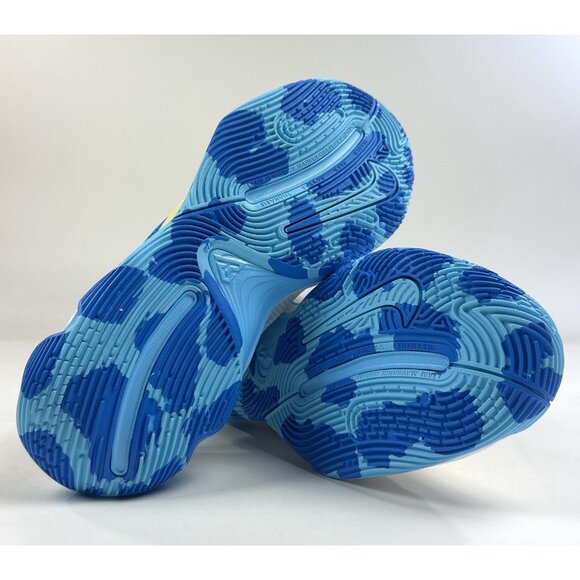 Nike Giannis Immortality 3 Mens White Blue Yellow Shoes Basketball DZ7533-101 - Picture 8 of 10